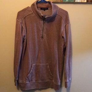 Dusty rose half zip sweatshirt size large